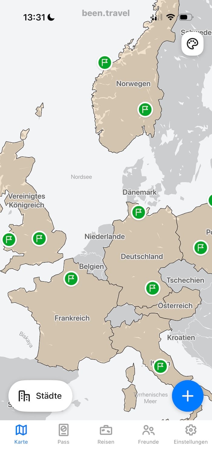 Einzelne Städte verfolgen